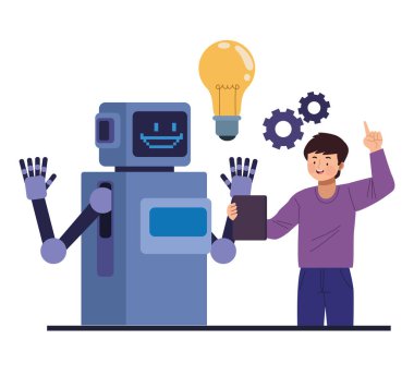 Mühendislikte çalışan adam izole edilmiş.