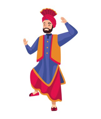 Hindu sih dansçısı yalnız.