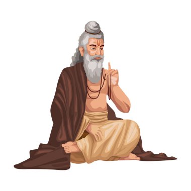 Maharishi valmiki jayanti hindu izole edilmiş.