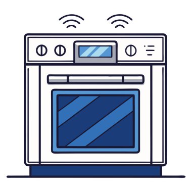 Dokunmatik ekran kontrollü akıllı fırın