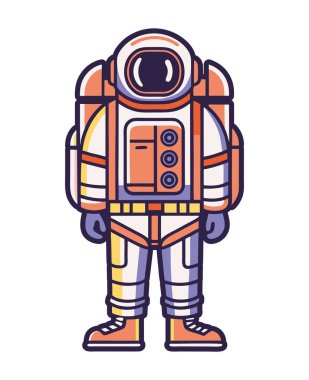 Yaşam destekli Retro stil astronot kıyafeti