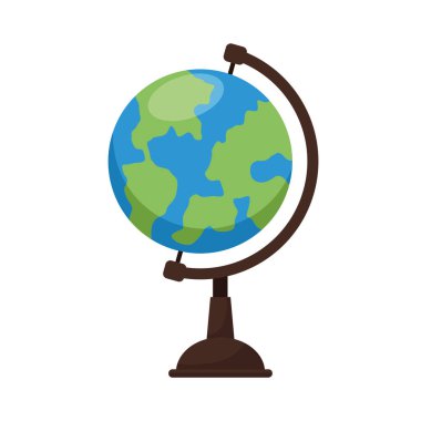 Okulda coğrafya eğitimi için kullanılan bir dünya küresi