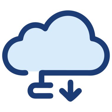 Bulut yükleme veri depolama aktarımı izole edilmiş illüstrasyon