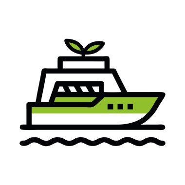 Yeşil enerji sürdürülebilir gemi nakli izole edilmiş