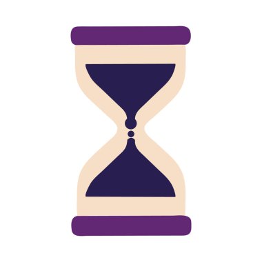 Sihirli kum saati zaman büyüsü çizimi izole edilmiş vektör