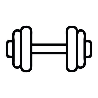 Aptal kuvvet antrenman uygunluk simgesi izole edilmiş vektör