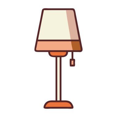 Ev dekorasyonu için klasik bir tasarımı olan tahta zemin lambası.