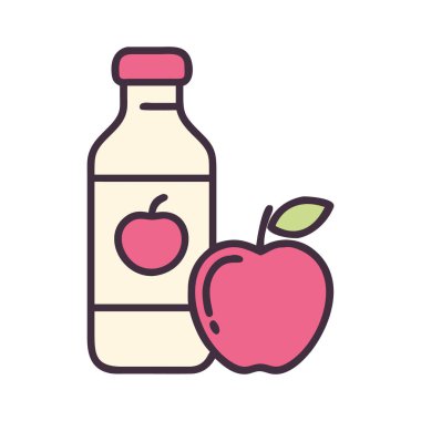 Fitness beslenme simgesi çizimi