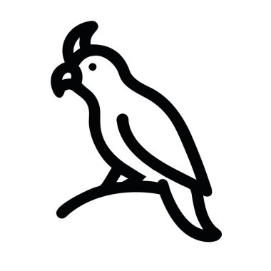 Avustralya kakadu kuşu çizimi