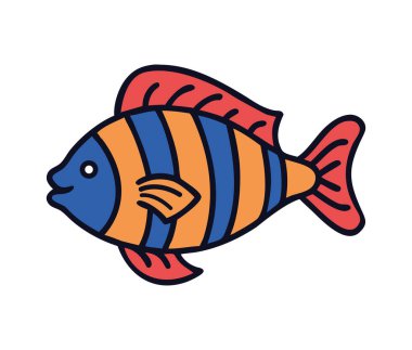Avusturalya resif balığı illüstrasyon simgesi