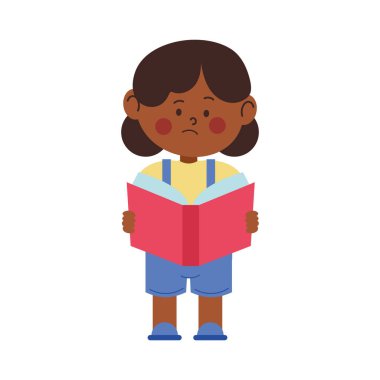 Kafası karışmış öğrenci kitap okumayı öğreniyor