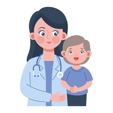 Bebek Doktoru Çocuk Hastalıkları Sağlığı Sağlığı Koruma İkonası