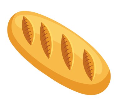 Uzun Ekmek Ekmek Ekmeği Fırını Altın Kahverengi Buğday Gıda İkonası Fırında Hamur Hamuru