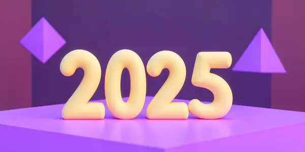 Mutlu Yeni Yıl Tasarımları Koleksiyonu. Zarif ve güzel poster tasarımları. Bir 2025 poster, kart, takvim ve sosyal medya için vektör premium tasarımı.