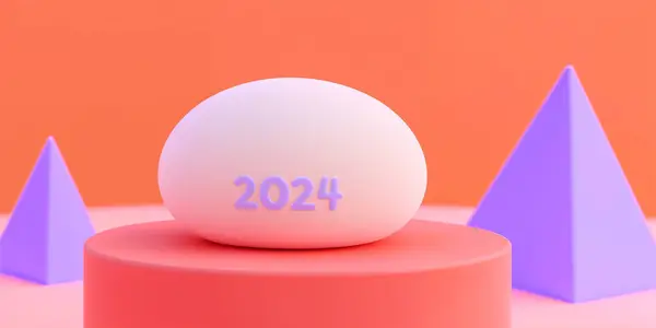 Mutlu Yıllar 2024 Tasarımları Koleksiyonu. Zarif ve güzel bir poster boyası. Suluboya tasarımları. Bir 2025 poster, kart, takvim ve sosyal medya için vektör premium tasarımı