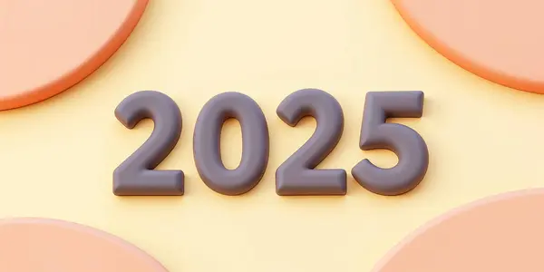 Mutlu Yeni Yıl Tasarımları Koleksiyonu. Zarif ve güzel bir poster boyası. Suluboya tasarımları. Bir 2025 poster, kart, takvim ve sosyal medya için vektör premium tasarımı