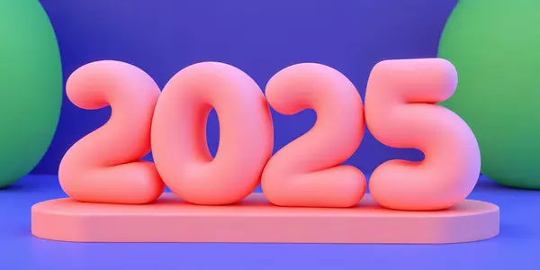 Mutlu Yeni Yıl Tasarımları Koleksiyonu. Zarif ve güzel bir poster boyası. Suluboya tasarımları. Bir 2025 poster, kart, takvim ve sosyal medya için vektör premium tasarımı