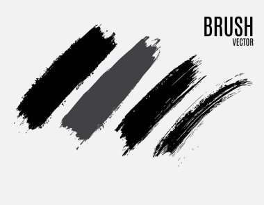 Mürekkep fırçası soyut vuruş koleksiyonu