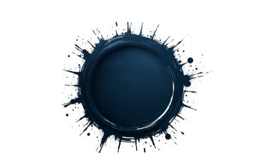 Grunge marka fırça, elle çizilmiş kara etiket. 