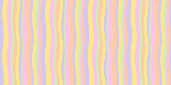 Illustration Motif Sans Couture Rayures Couleur Pastel Tendance Colorée Distorsion — Image vectorielle