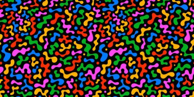 Renkli, soyut, şekilsiz şekil. Yaratıcı minimalist tarz sanat geçmişi, temel şekilli moda tasarımı. Modern renk duvar kağıdı baskı arkaplanı.