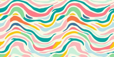 Renkli çizgiler, kusursuz desenler. Yaratıcı minimalist tarz sanat geçmişi, temel şekilli moda tasarımı. Modern soyut renk arkaplanı.