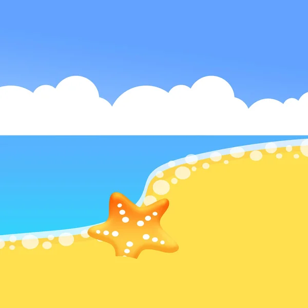 Summer Sea Beach Wallpaper — Stock Photo, Image