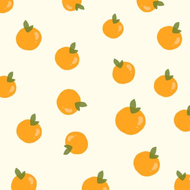Orange Fruit Seamless Pattern Graphic Wallpaper Background