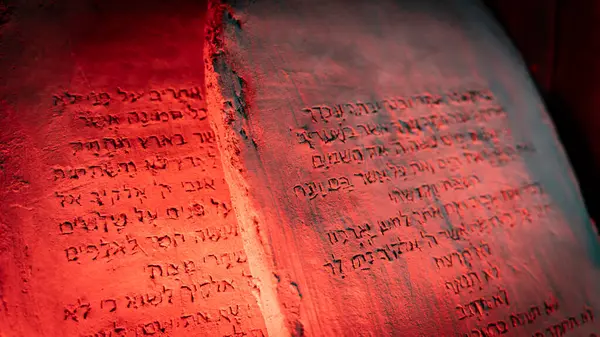 Tablets Ten Commandments Bible — Stock Photo, Image