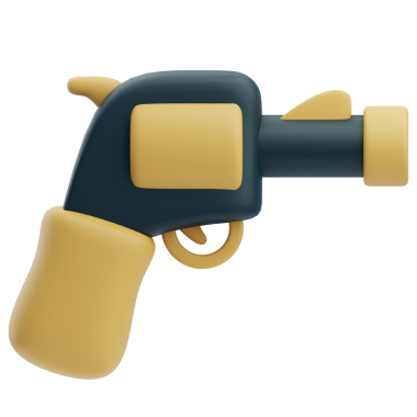 Adalet Temaları için 3B Revolver Modeli