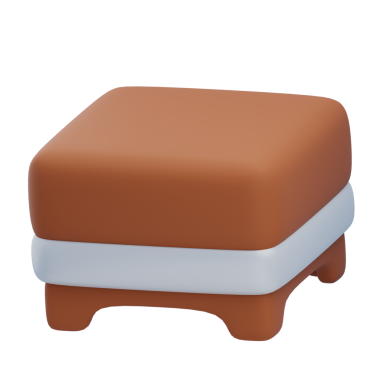 3D Modern Kare Osmanlı Mobilyası