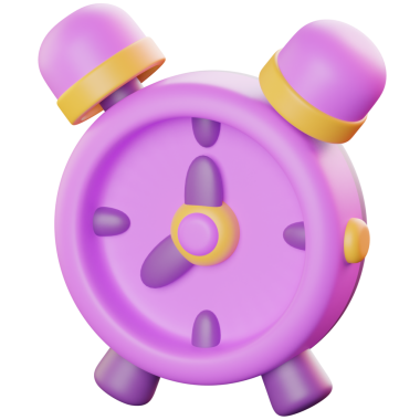 3D Okul Alarm Saat Çizimi