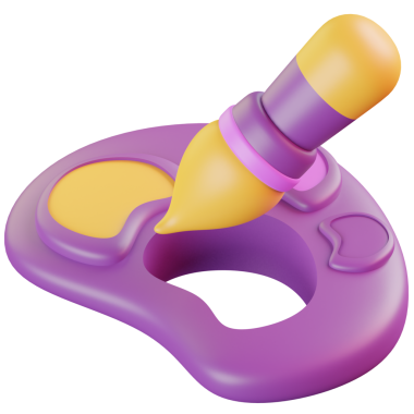 Okul etkinlikleri için 3D Renkli Palet