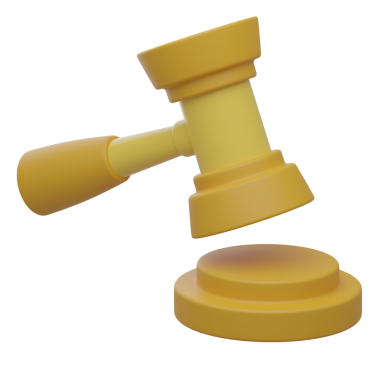 3 Boyutlu Gayrimenkul Açık Artırması Gavel Illustration