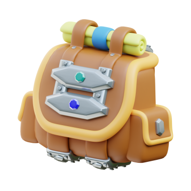 3B Fantasy Explorer Sırt Çantası Oyun Varlığı