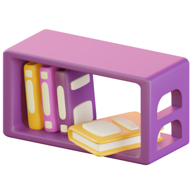 Okul kitaplarıyla 3D Renkli Kitaplık