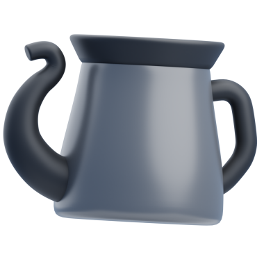 3D Gooseneck Kahve Kazanı Kahve Dükkanı