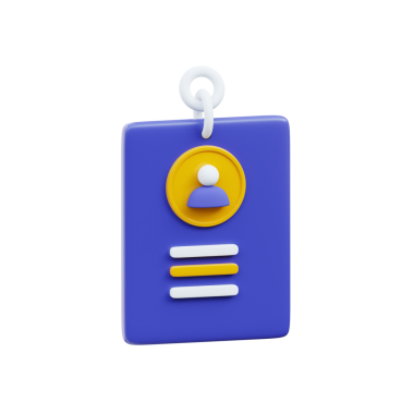 3B Profesyonel Kimlik Rozeti Simgesi Tasarımı