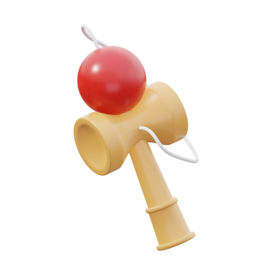 3D Japon Kendama Oyuncak Hazırlama