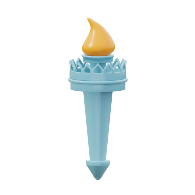 3D Özgürlük Meşalesi Simgesi ABD