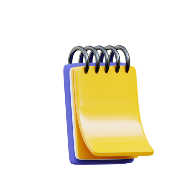 İş Planlama için 3D Not Defteri Tasarımı