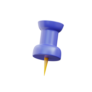 İş Ofisleri İçin 3D Mavi Pin