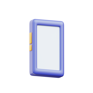 İş Uygulamaları için 3B Modern Akıllı Telefon Simgesi