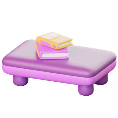 Küçük Masadaki 3B Okul Kitapları