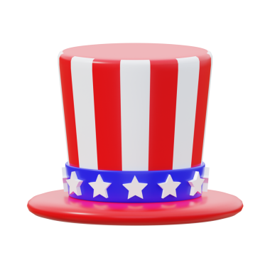 3D Vatansever Amerikan Top Şapka Tasarımı