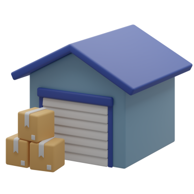 Kutulu Depo 3D Gayrimenkul İllüstrasyonu