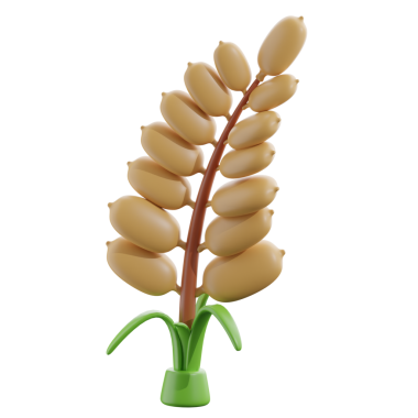 3D Sonbahar Buğday Hasadı Çizimi