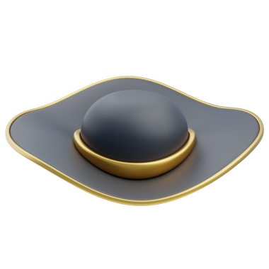 Zarif 3D Kadın Geniş Kenarlı Moda Şapkası