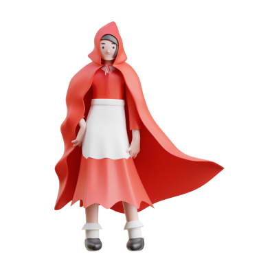 3 Boyutlu Rus Folkloru Kırmızı Başlıklı Kız İlham Verdi