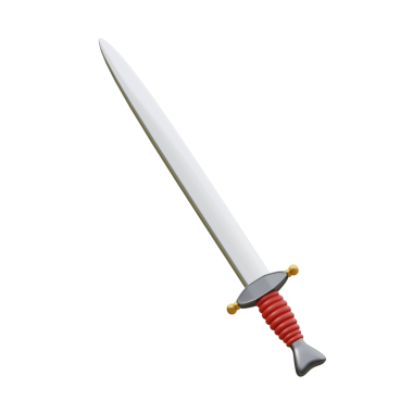 3D İspanyol Kılıcı Geleneksel Kültürel Silah